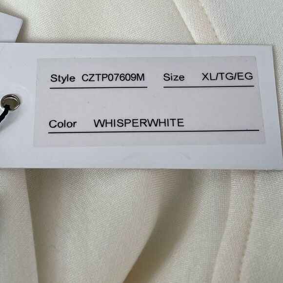 Cable & Gauge Whisper White Hoodie with Drawstring, front Kangaroo pocket - Picture 7 of 8